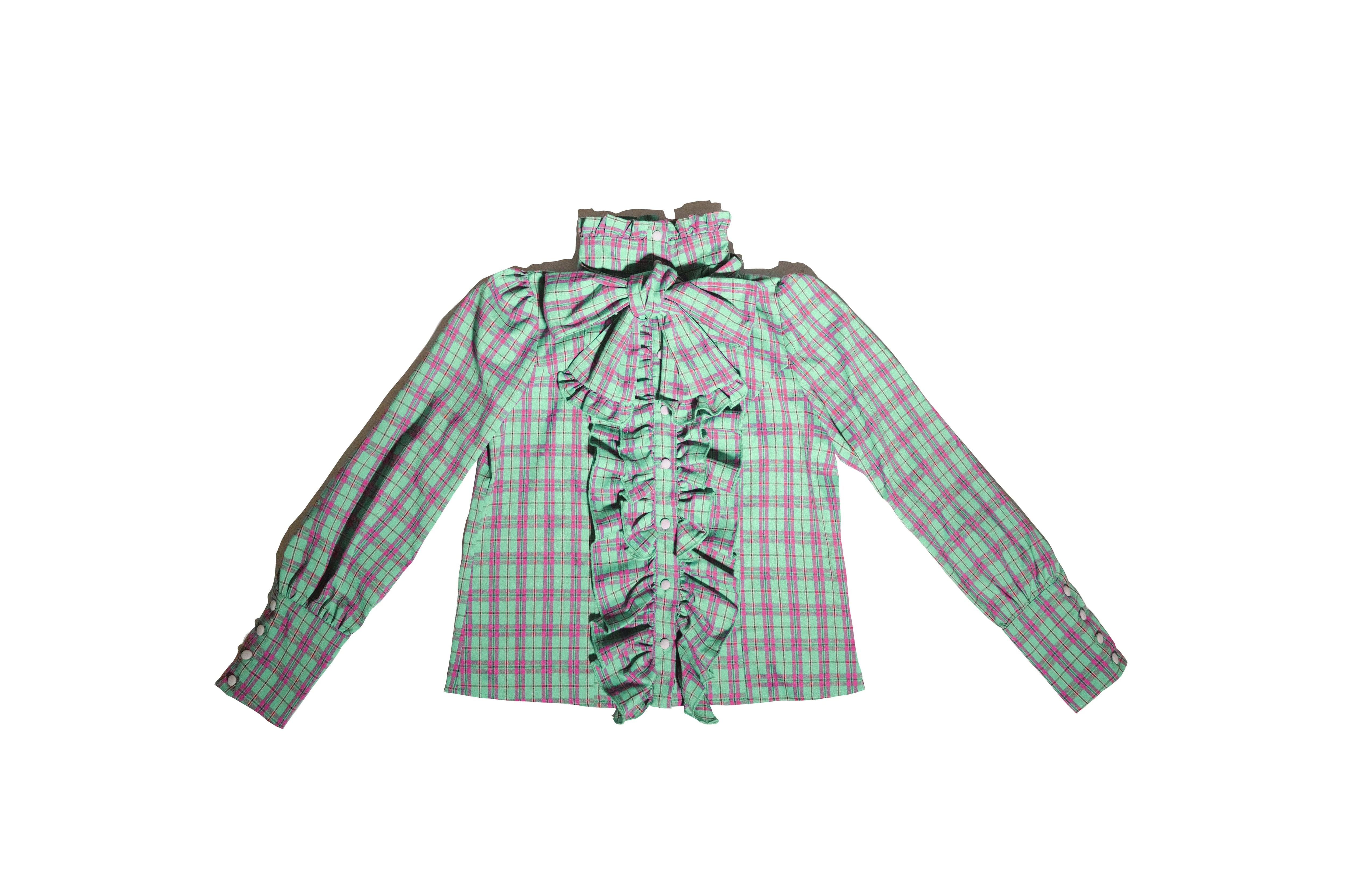 入荷済み「CATCOCOON・A DOLL'S HOUSE」チェック柄 ブラウス