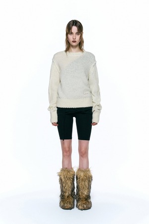 [INSILENCE WOMEN] Italian Alpaca Wool Knitwear IVORY 正規品 韓国ブランド 韓国通販 韓国代行 韓国ファッション インサイレンス 日本 店舗
