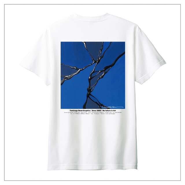 原画印刷 | Tシャツ（半袖）#012 | 背面に作品プリント | 白ベース
