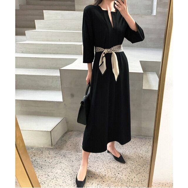 ワンピース 7分袖ワンピース 七分袖 ロングワンピース 黒ワンピース フレアワンピース Vネック ワンピース 黒ワンピース 大人っぽいワンピース 上品ワンピース 秋 冬 P6315 Kirari きらり ワンピース 7分袖ワンピース 七分袖 ロングワンピース 黒ワンピース フレアワンピース Vネック ワンピース 黒ワンピース 大人っぽいワンピース 上品ワンピース 秋 冬 P6315 Kirari きらり