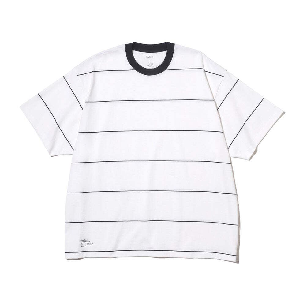 FreshService PIN BORDER S/S TEE (white × navy) フレッシュサービス