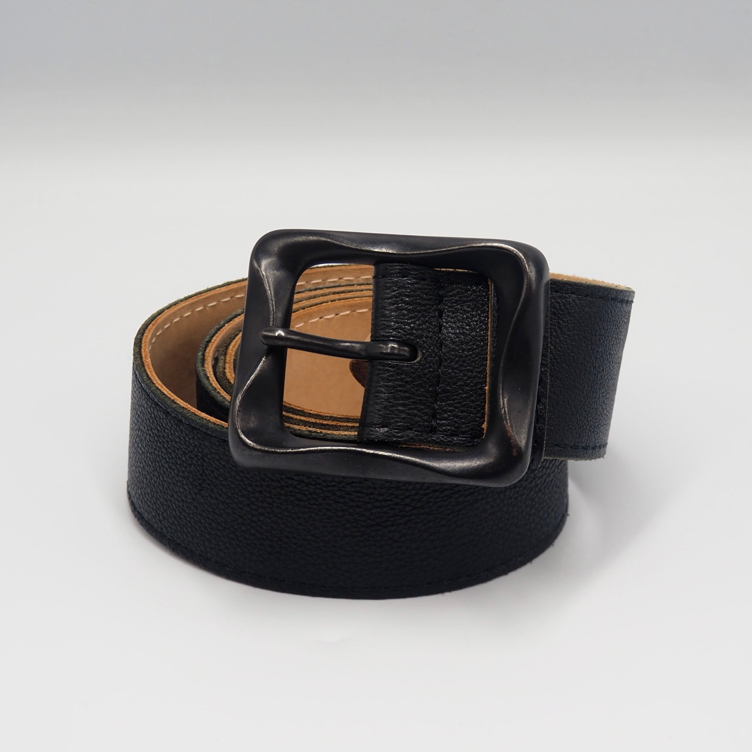 2/28掲載 Yohji Yamamoto +NOIR ベルト レザー ブラック ヨウジヤマモト プリュスノアール