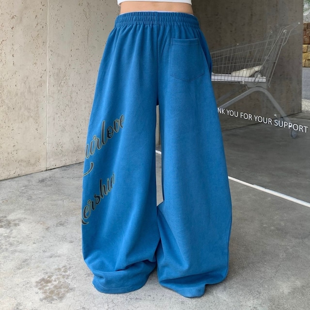 ロゴワイドストリートスウェットパンツ R00856