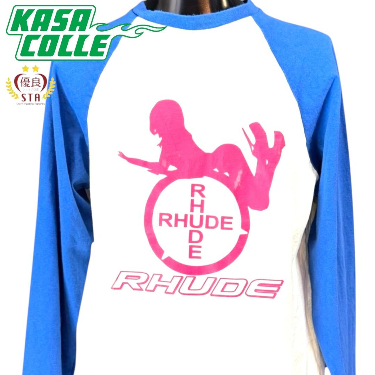 【RHUDE】ルード ラグラン ロングTシャツ