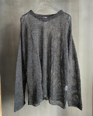 RL 【LINEN MESH KNIT -BLACK MIX-】