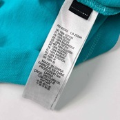 DIESEL ディーゼル ワンポイント 鹿の子 半袖 ポロシャツ M/ターコイズブルー メンズ