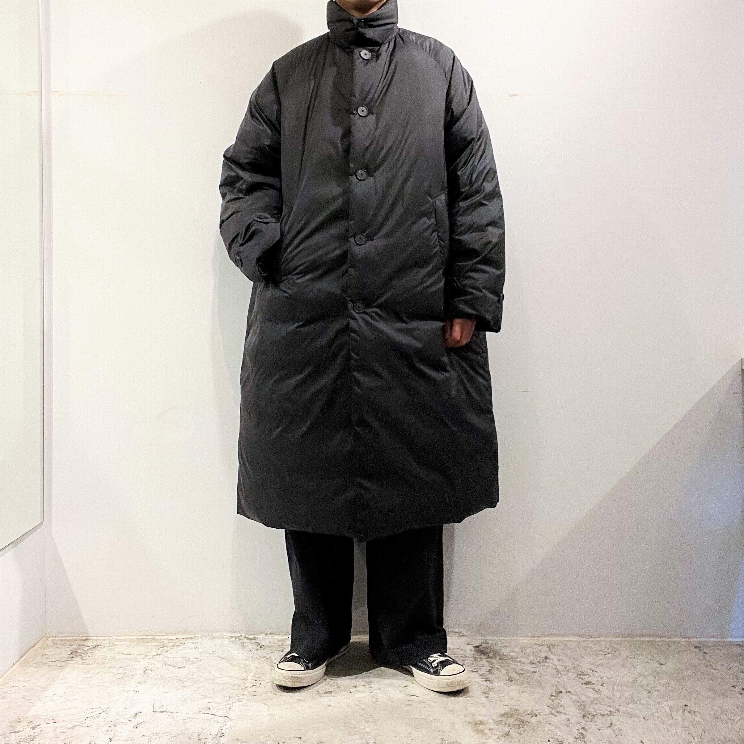 YOKO SAKAMOTO【ヨーコサカモト】HIGH COUNT RECYCLE NYLON FABRIC DOWN OVER COAT