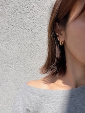 ribbed hoop pierce