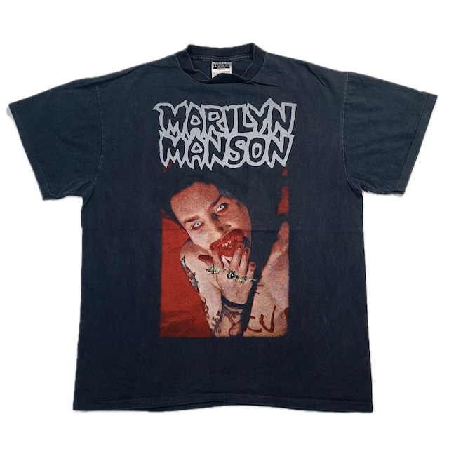 11172 マリリン・マンソン ロックTシャツ 半袖 両面プリント L