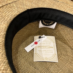 NATURAL GRASS BOATER HAT
