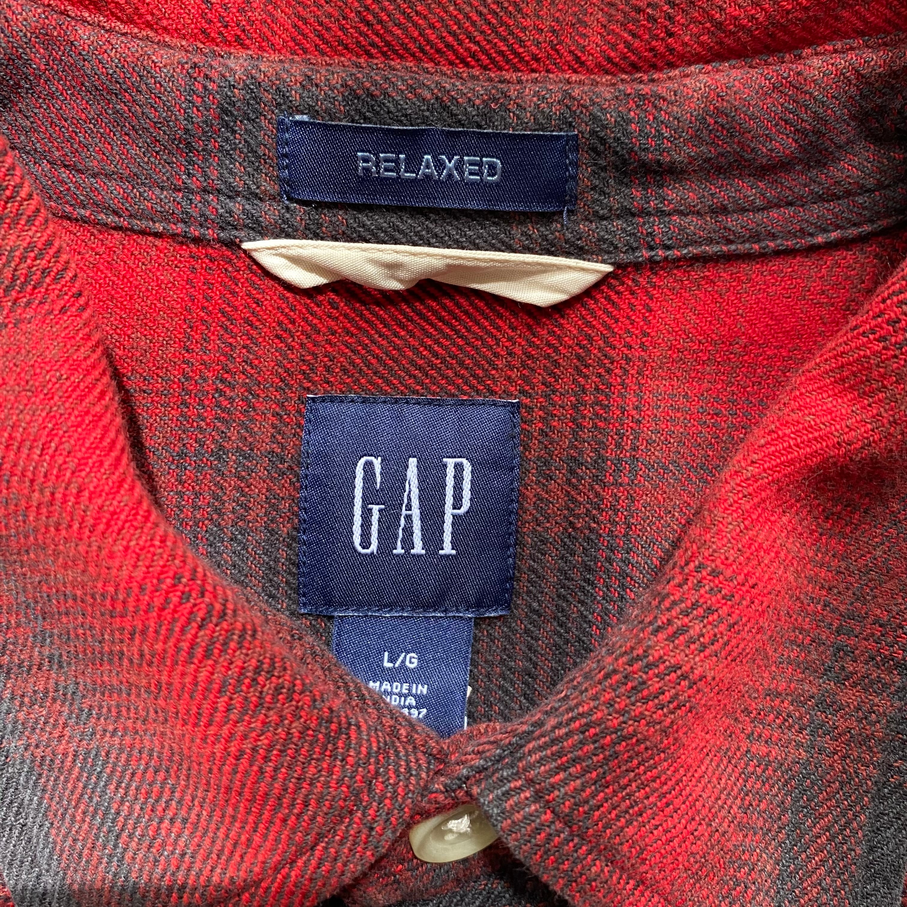 90s OLD GAP オンブレチェック ネルシャツ