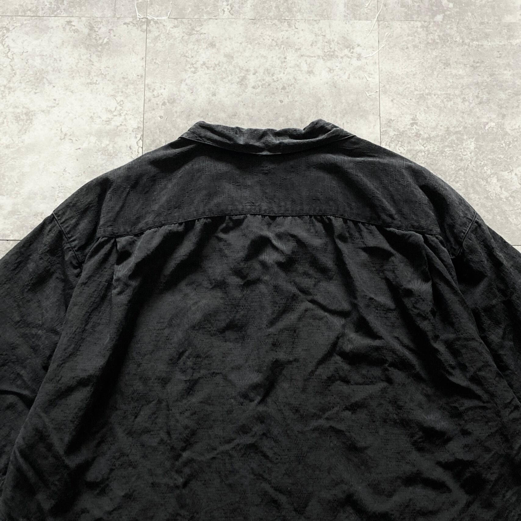 Size.XL】Tommy Bahama トミーバハマ シルク100% 単色 シャドー総柄