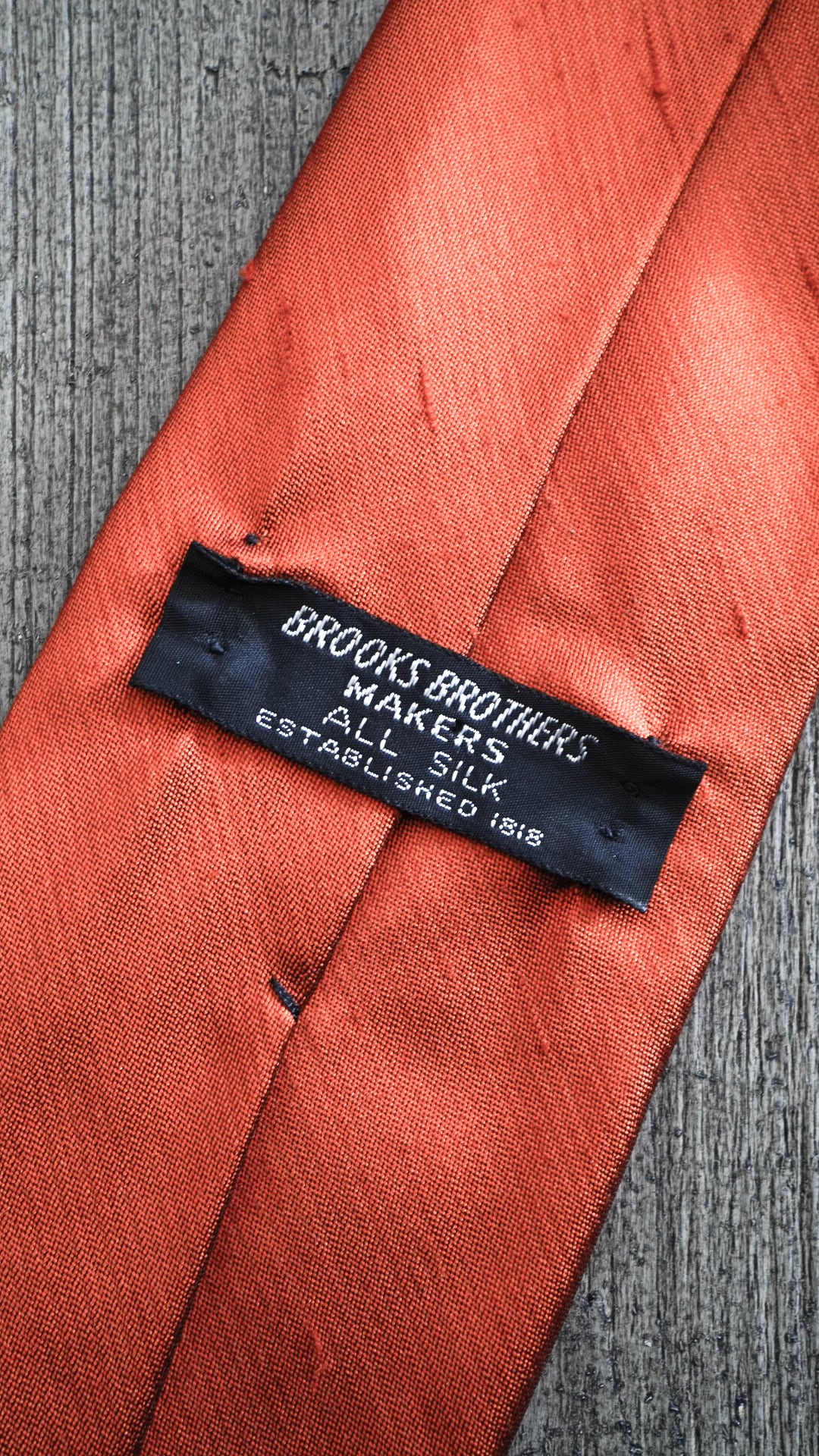 1960s】BROOKS BROTHERS ブルックスブラザーズ ソリッドタイ 《黒タグ