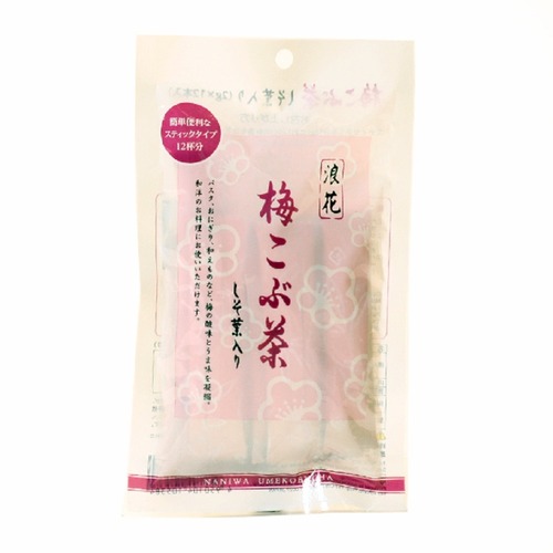 梅昆布茶スティック (2g x 12本) 【浪花昆布茶本舗】