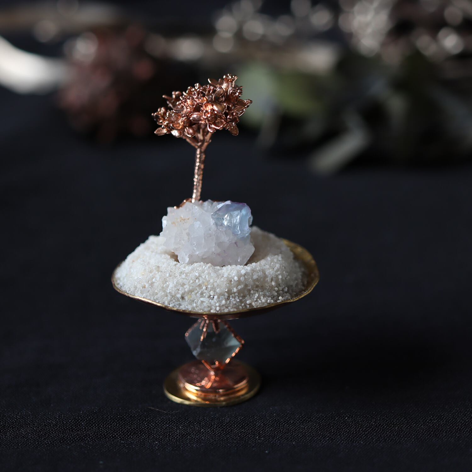 【花石】種/フローライトとアジサイ