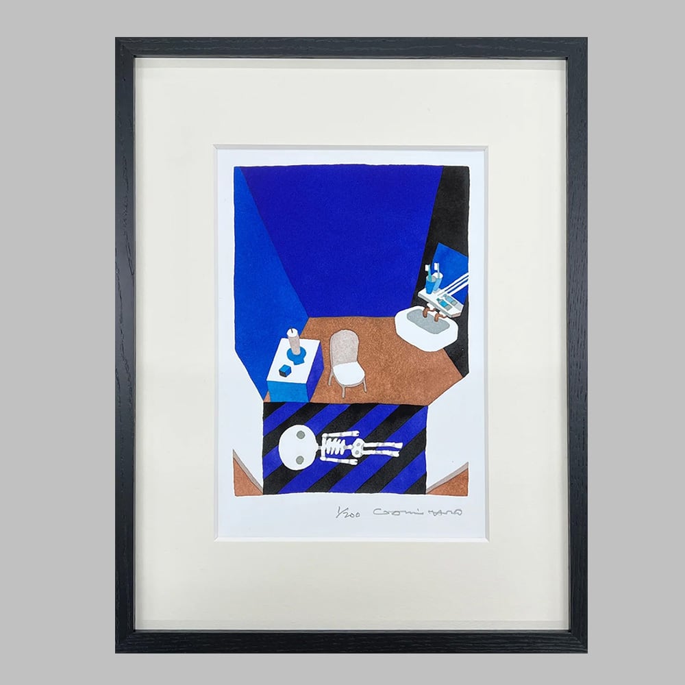 五味太郎　直筆サイン入り　版画シルクスクリーン 五味太郎 版画 「うさぎさん」 ※著者直筆サイン入り | 五味太郎