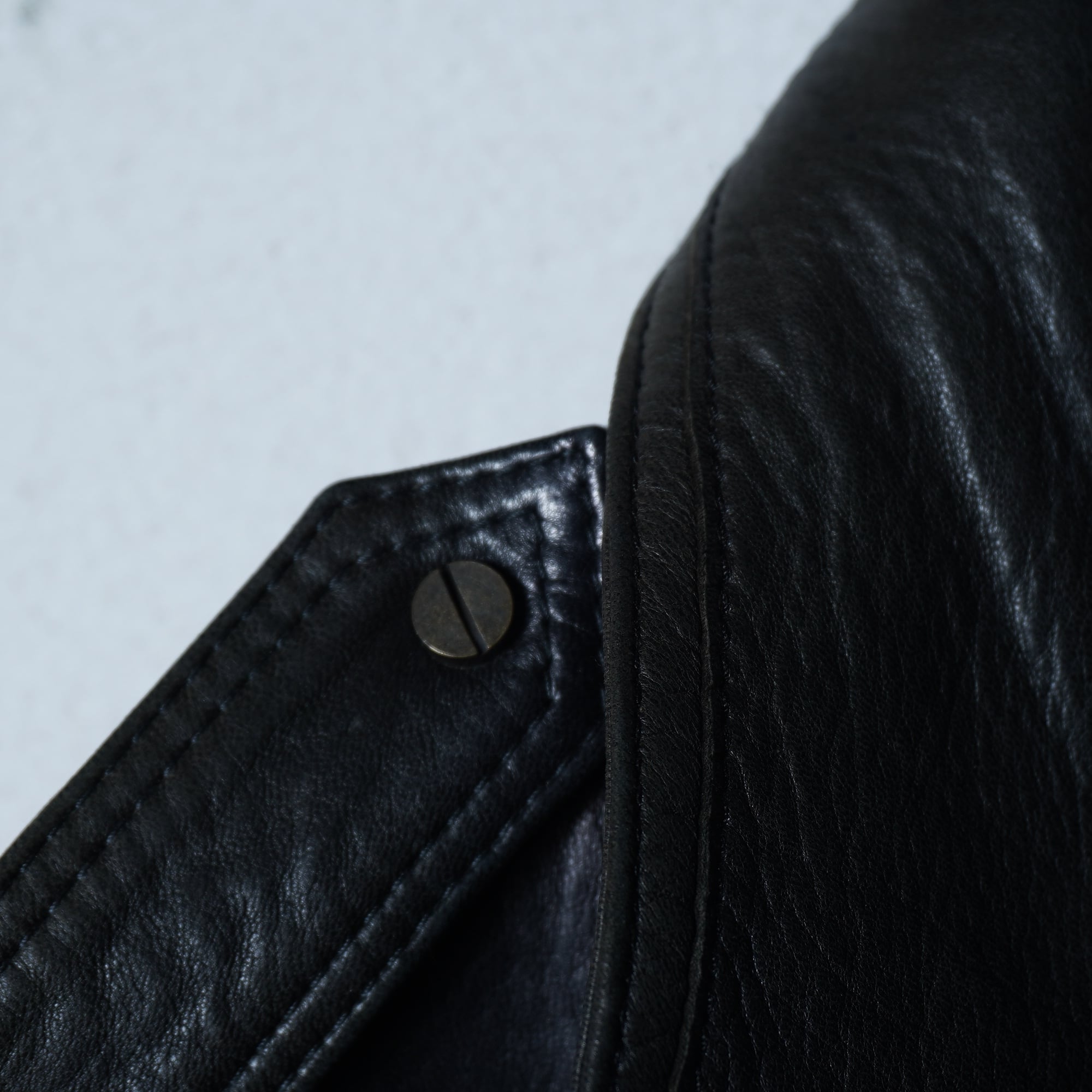 BALENCIAGA】バレンシアガ ニコラ期 ラムレザーダブルライダース