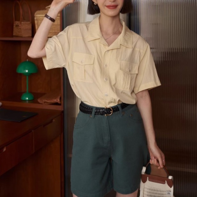 ウォッシュドコットンワークシャツ