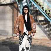 Leh /  Embroidery SKA Reversible Blousonコーディネート
