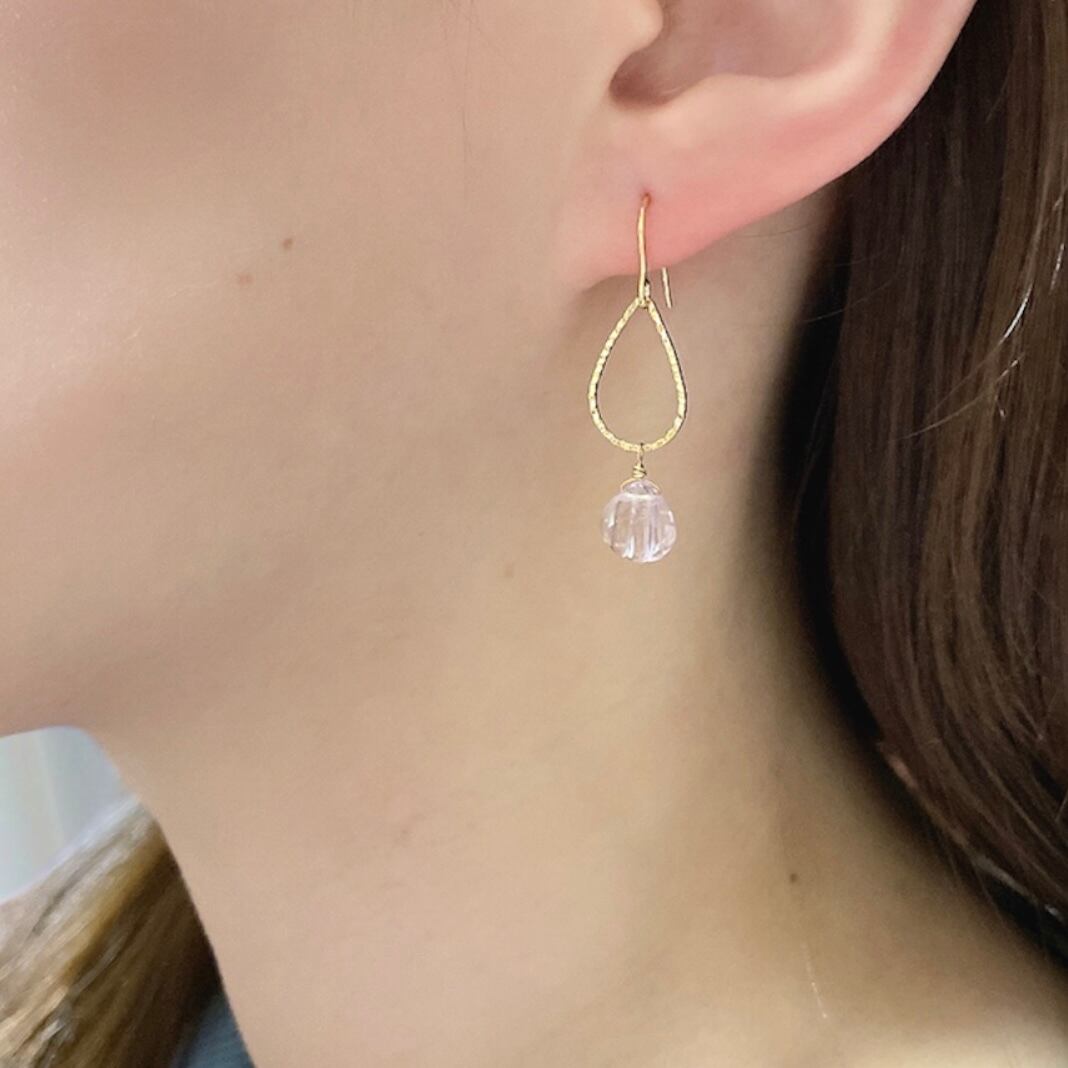 数量限定】72 貝の涙 アメトリン ／ ピアス イヤリング | G☀️BLESS