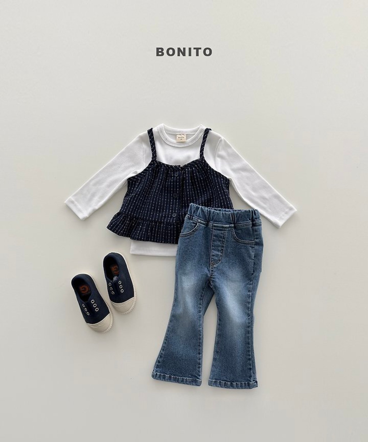 韓国子供服 / BONITO / 26Autumn / ストレッチ ブーツカットデニムパンツ / 秋服 *12M~JM *