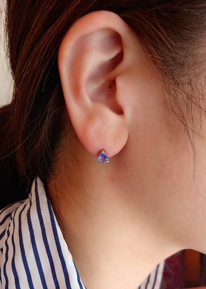 天然タンザナイト  ピアス1ct k18 ¥