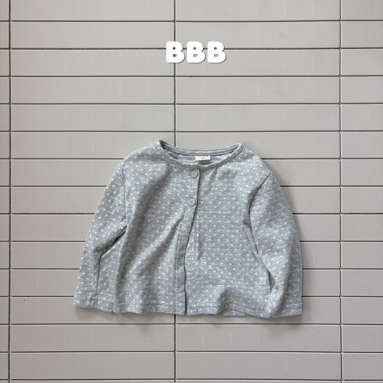韓国子供服 / 26Autumn / 〖取寄〗BBB / ドットカーディガン / ユニセックス / キッズ服 *XXS~XL*