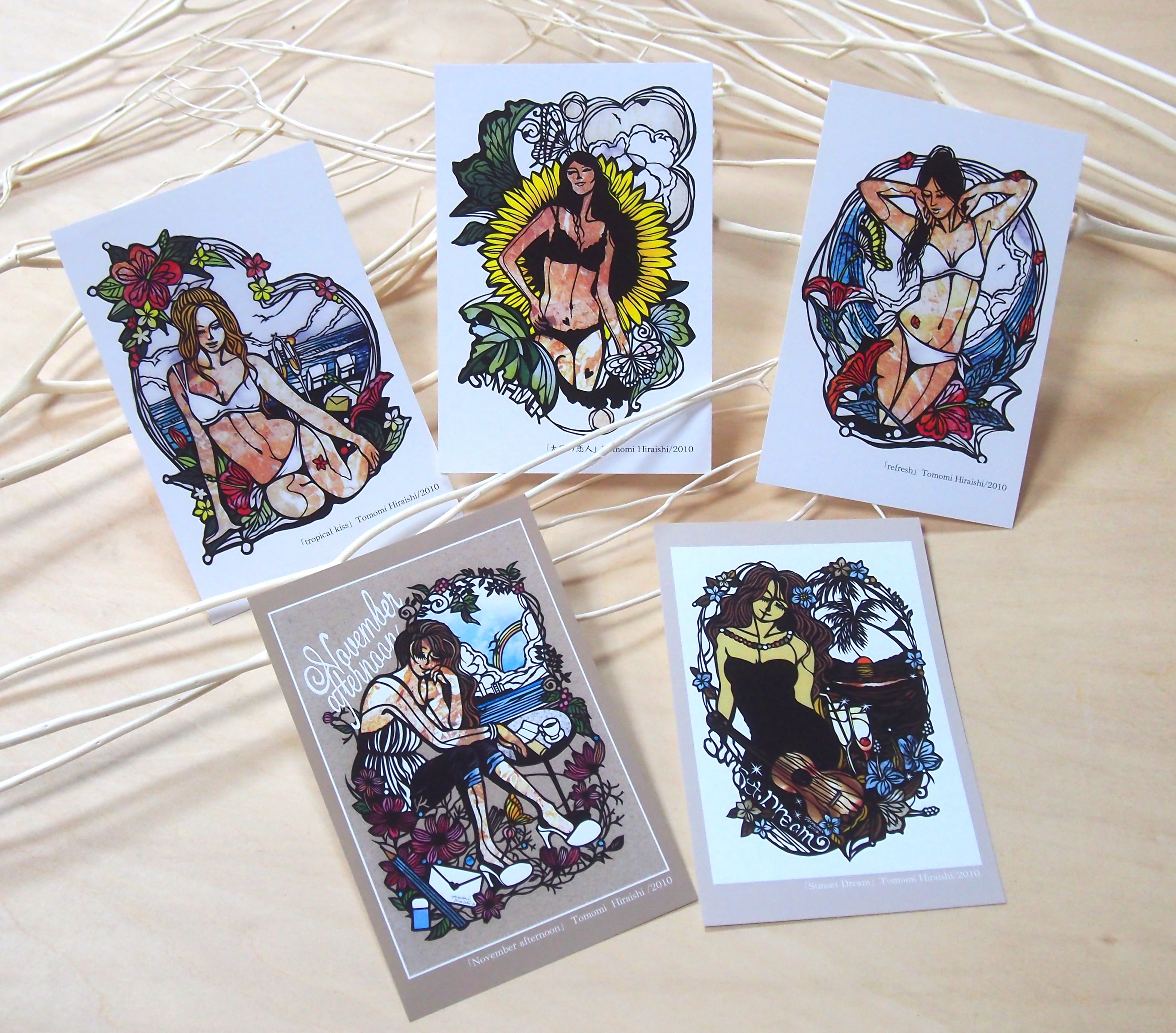 ポストカードセット「girls②」