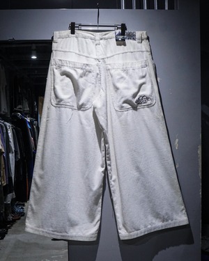 【add (C) vintage】90’s “GARMENT STAGE” White Corduroy Rave Pants