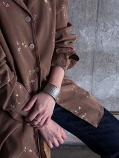 Karen tribe／Silver bangle (BA2-08)