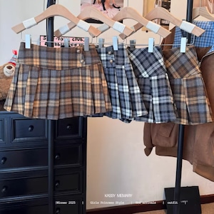 4色/チェックプリーツミニスカート ・74869 4色/チェックプリーツミニスカート ・74869