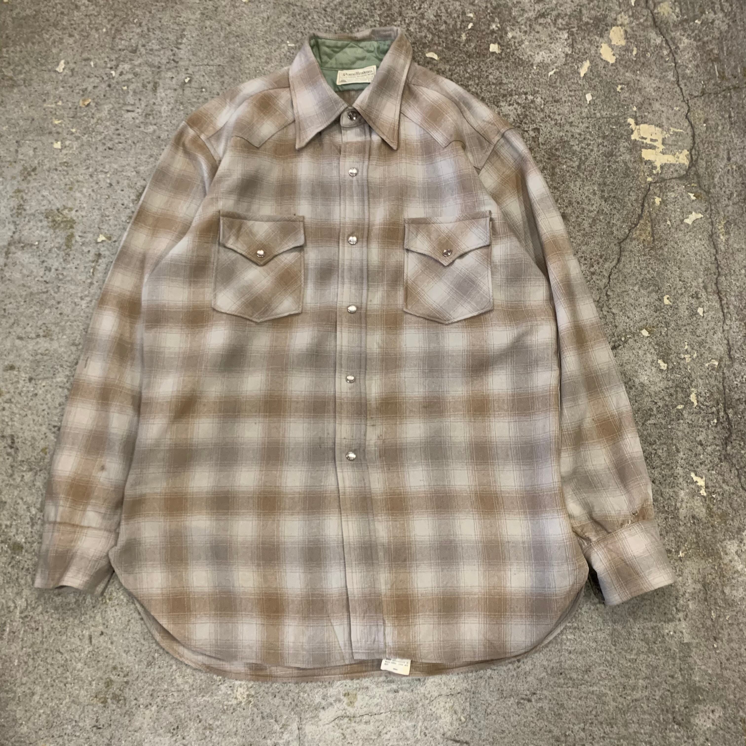 70s〜 Pendleton shadow check western shirt | What