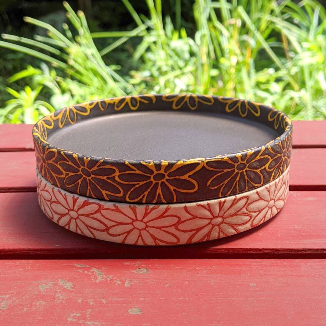 撥水花散らし スタックプレートS | 波佐見焼 和食器の通販｜長十郎窯