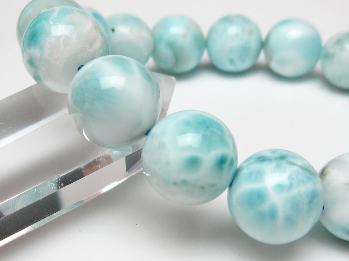ラリマー ブレスレット 14mm 一点物 111-56531 | 天然石