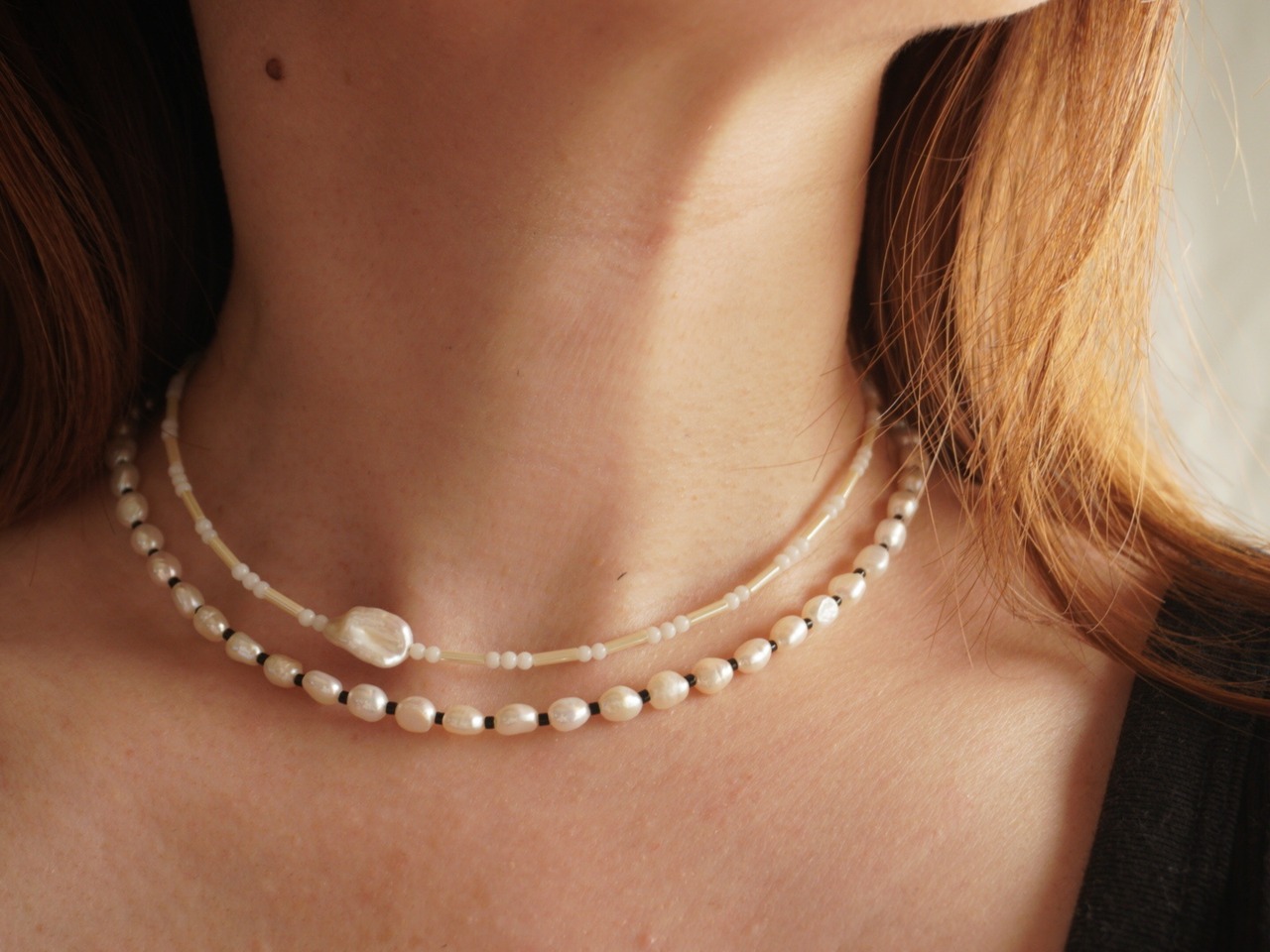 【 PURE 】PURE×glassbeads necklace