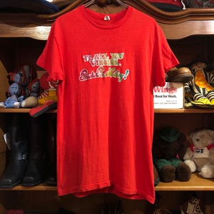 1970s  Hanes  Tee  L  転写プリント　D639