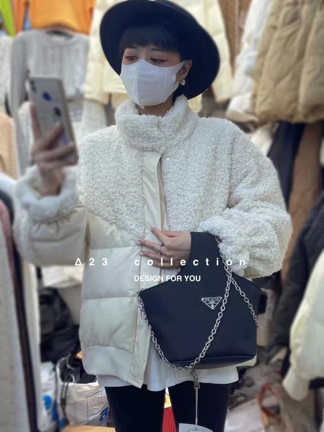 ボア切り替え中綿ジャケット　AJ33172-3315