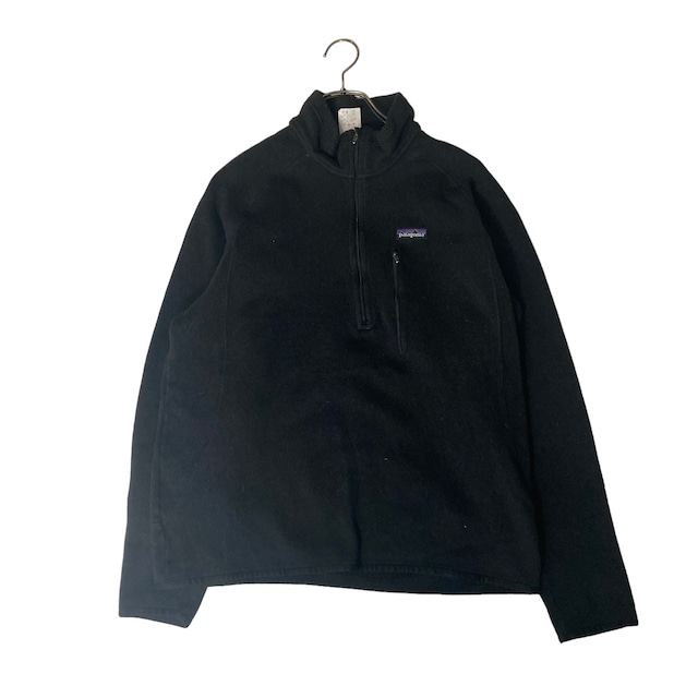 【90‘s】【ラグランスリーブ】Patagonia   フリースジャケット　ハーフジップ　ブランドタグ　vintage