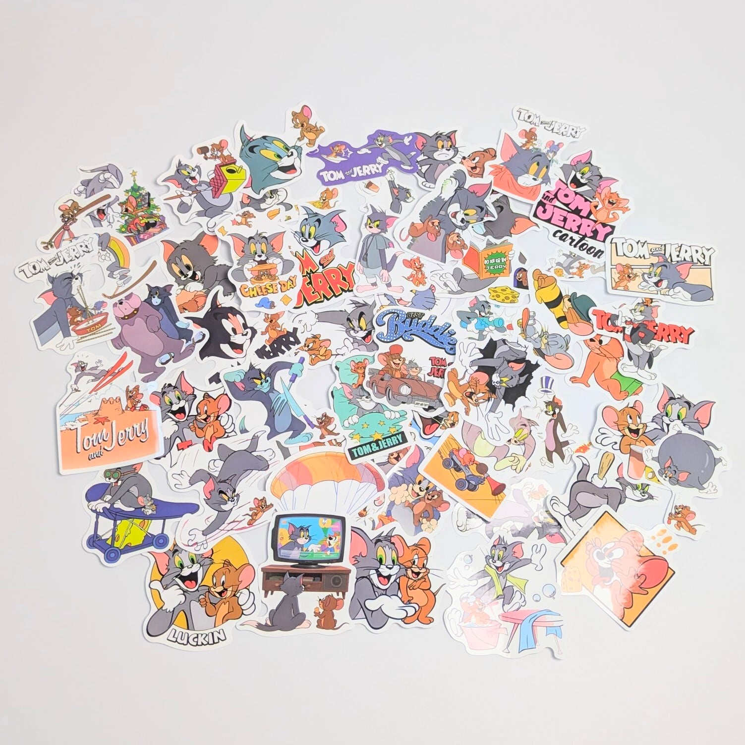 ♧送料無料！【 Tom and Jerry  /  トムとジェリー 】STICKER（ステッカー）50枚SET　〚アメリカン雑貨 アメトイ〛