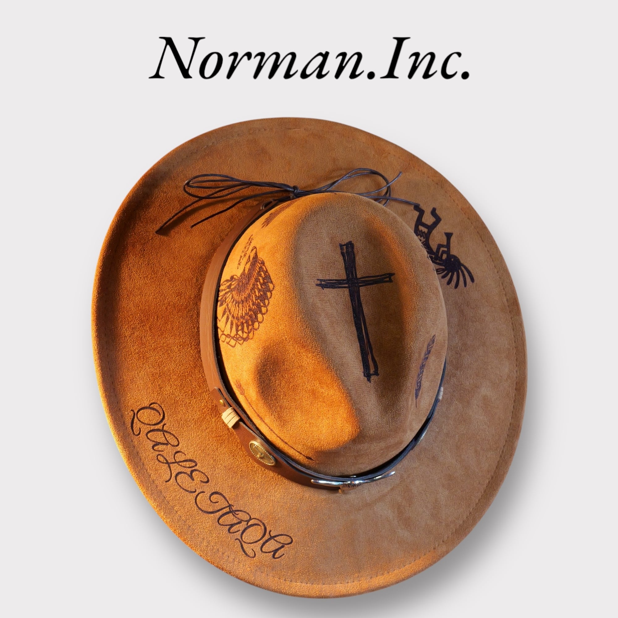 中折れハット　メンズ　ハット　帽子　タトゥー　アメカジ　ストカジ　キャメル　L 中折れハット メンズ ハット 帽子 タトゥー アメカジ ストカジ グレー