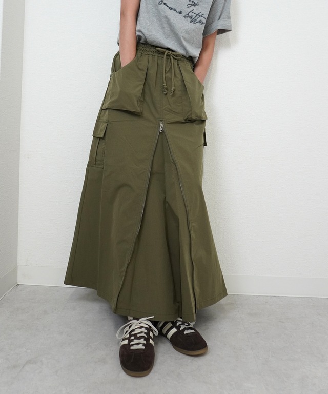 前ZIPロングスカート　5482731（0728）