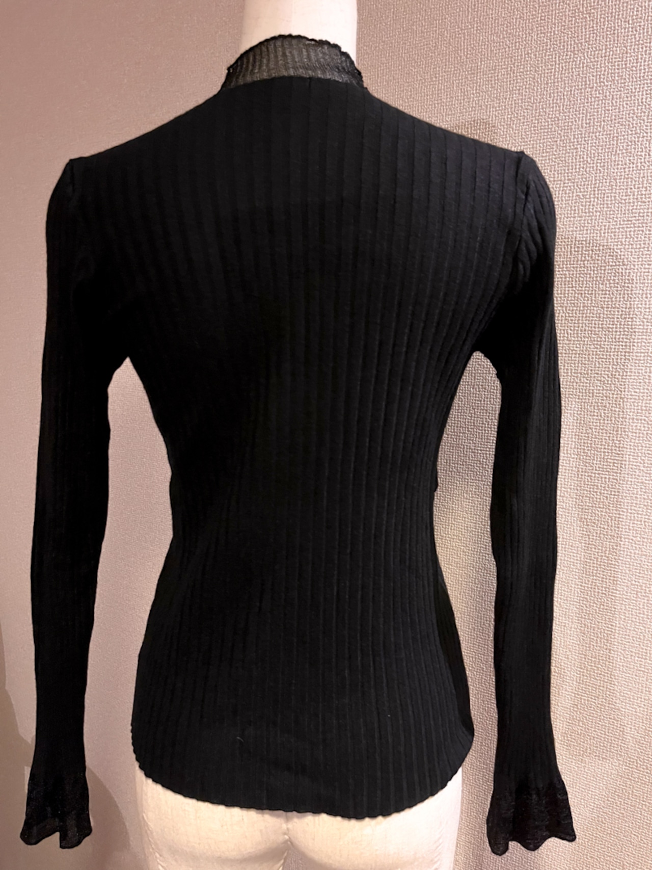 デコレーションストーンリボンニット LK1437