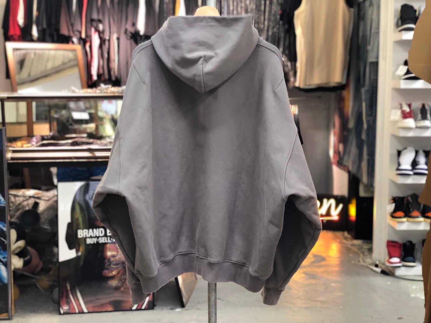 FEAR OF GOD Sixth Collection Everyday Henley Hoodie LARGE GREY ...