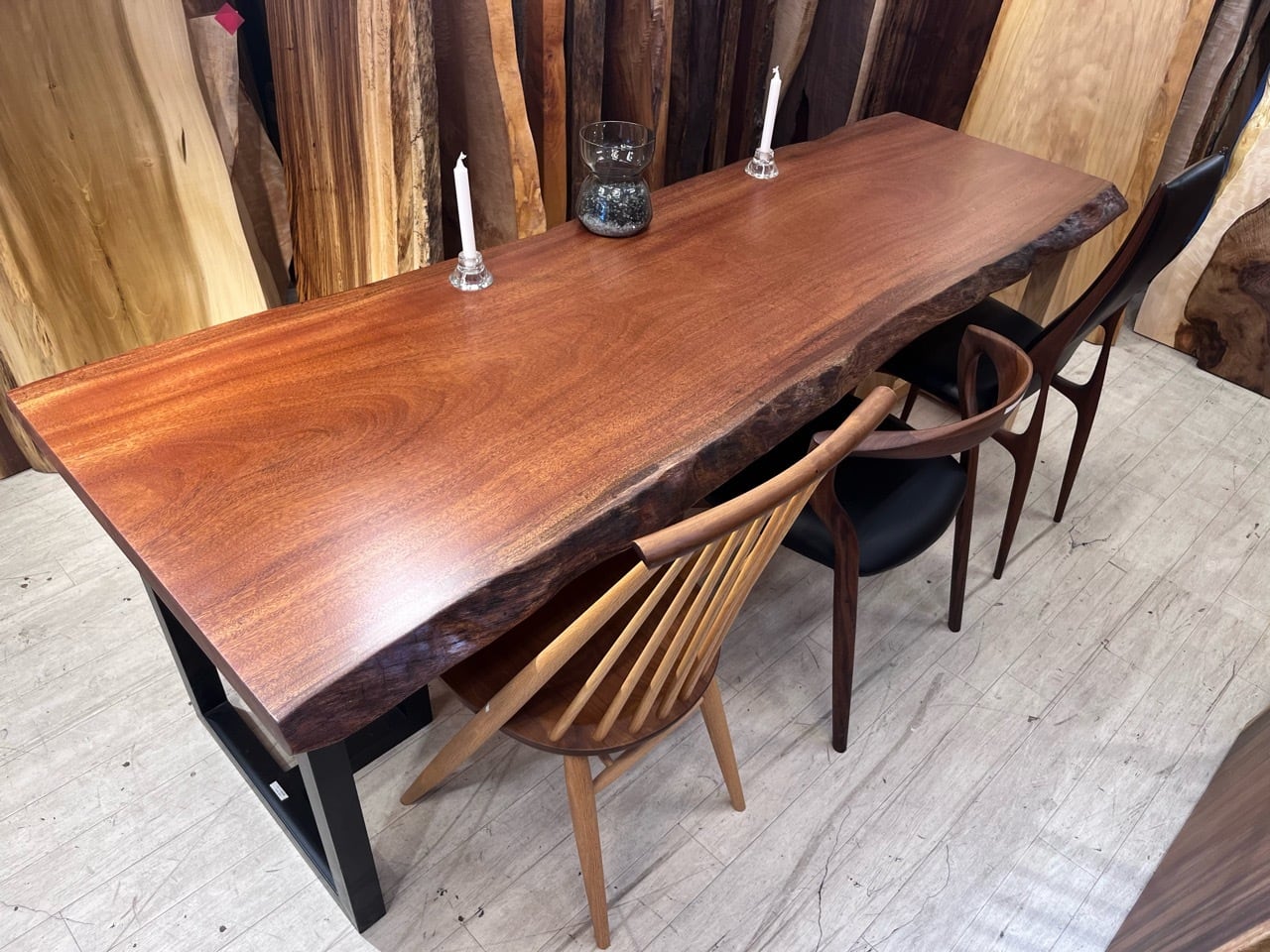 マホガニー_2190×780-665-610×50_浅草本店_テーブル天板/一枚板