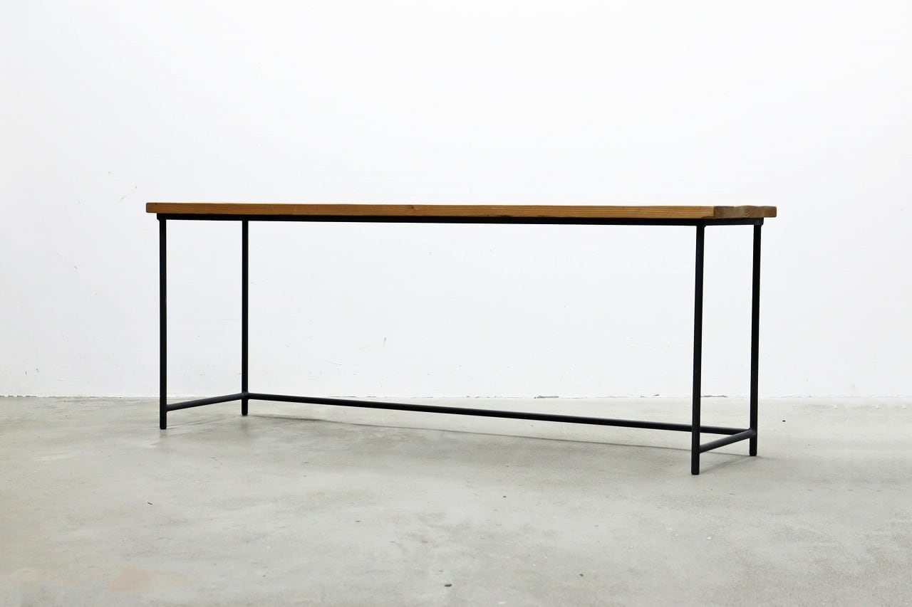 無垢材 コンソール デスク テーブル 長机 カウンター 展示台 アイアン 無垢材 コンソール デスク テーブル 長机 カウンター 展示台 アイアン