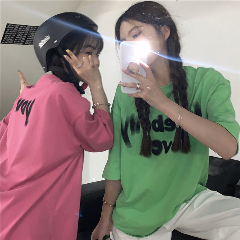 サマールーズプリントTシャツ スタンダード コットン レトロ 夏物 ピュア ケッペル37715088357