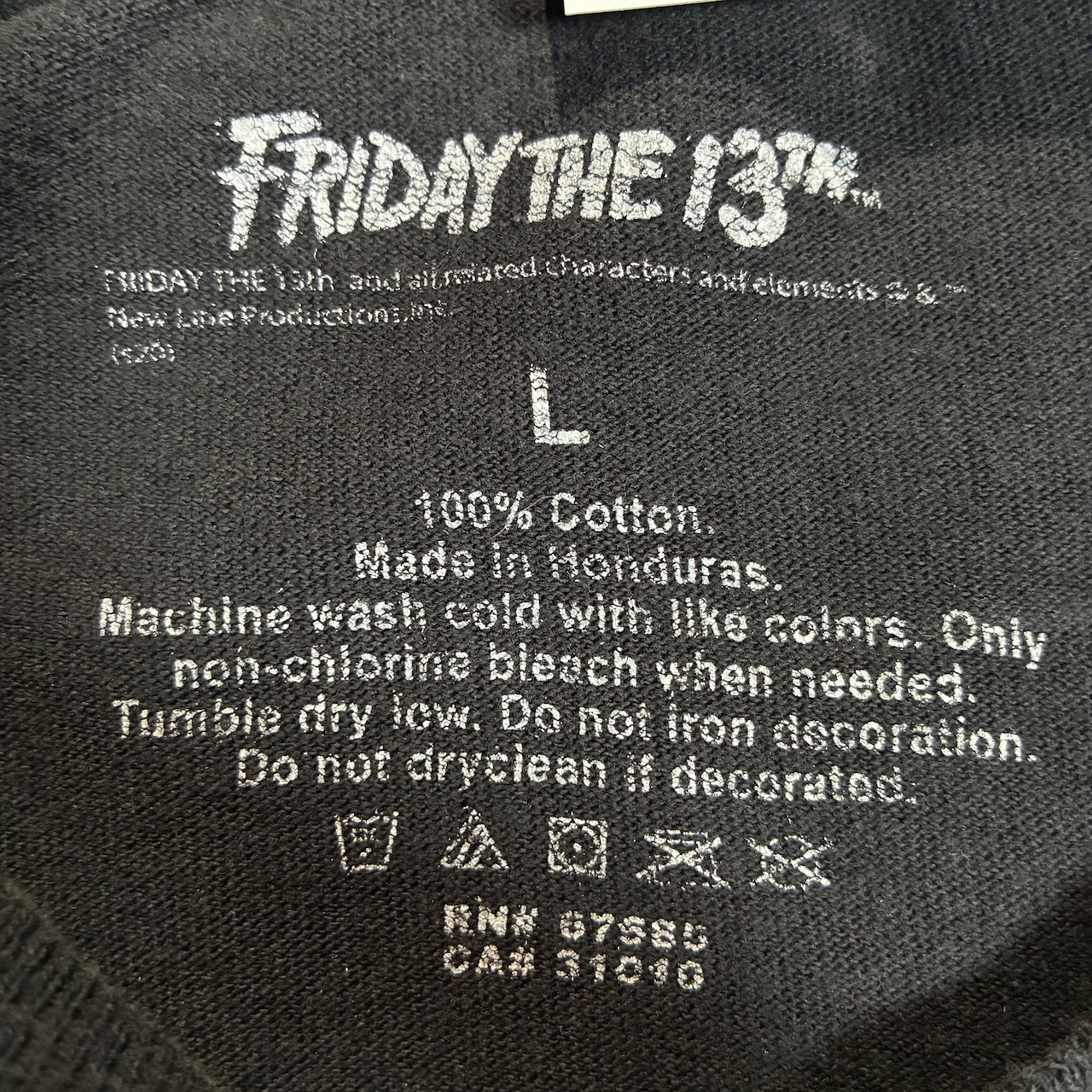 FRIDAY THE 13 ジェイソン ロンT 袖プリント ブラック