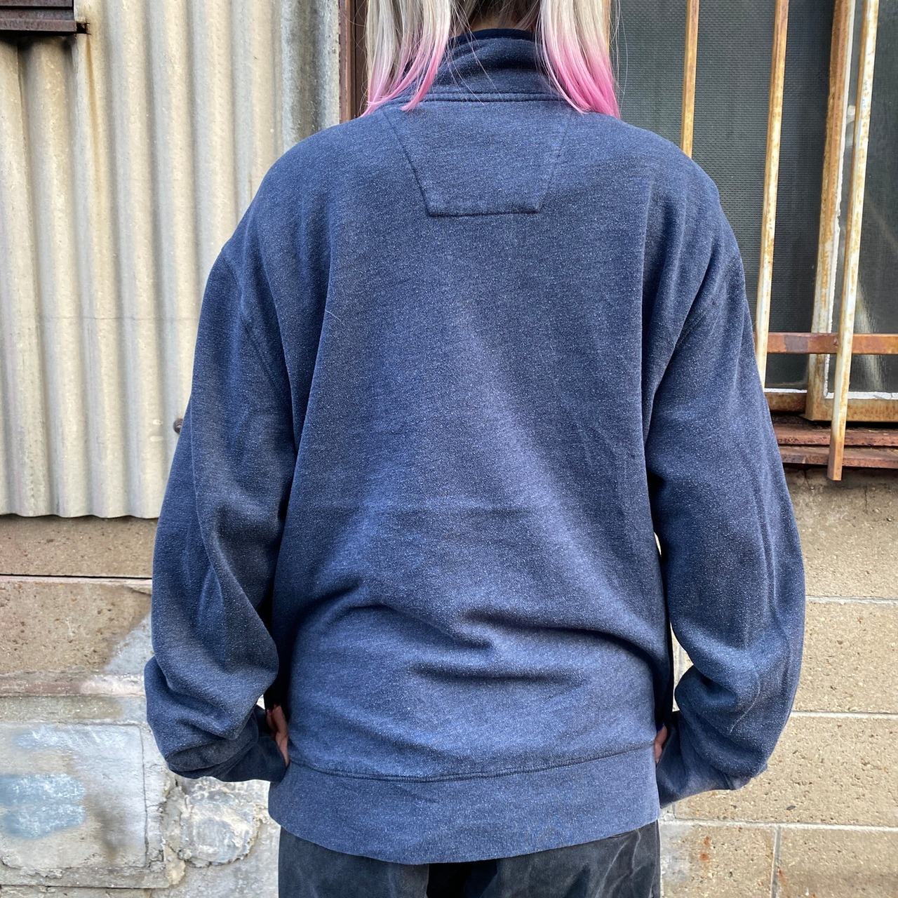 NAUTICA ノーティカ ワンポイントロゴ刺? ハーフジップ ハイネック 