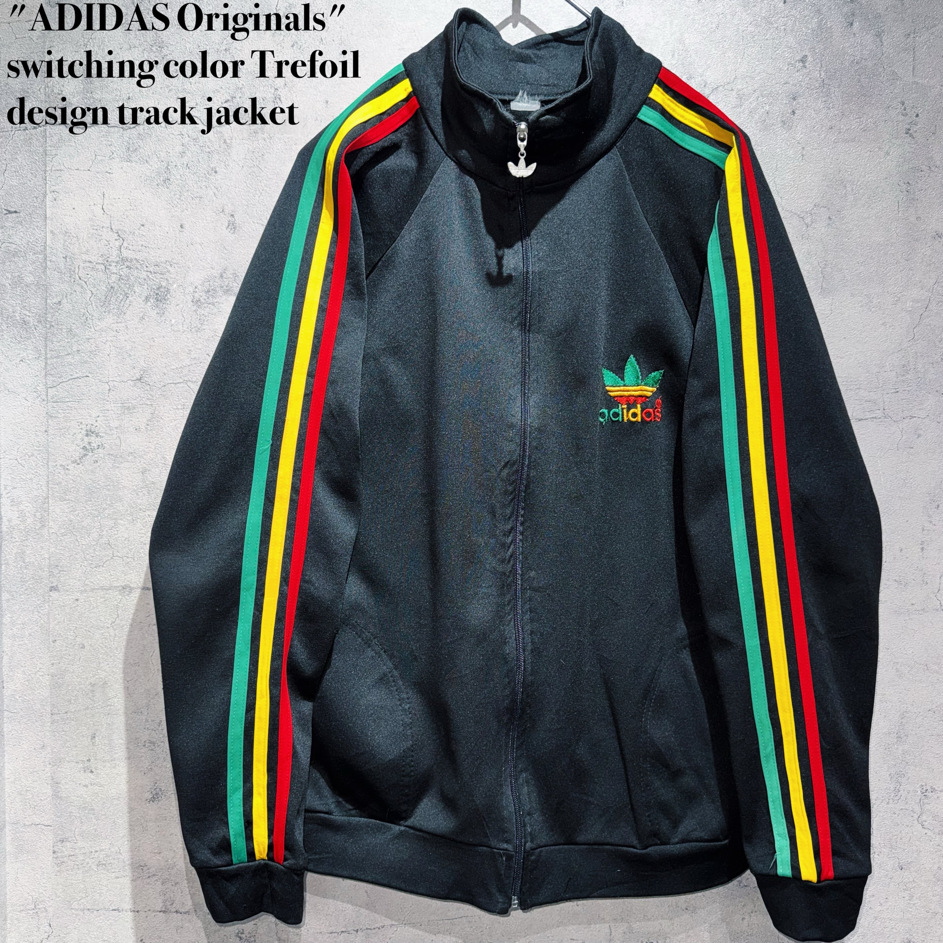 "ADIDAS Originals"switching color Trefoil design track jacket