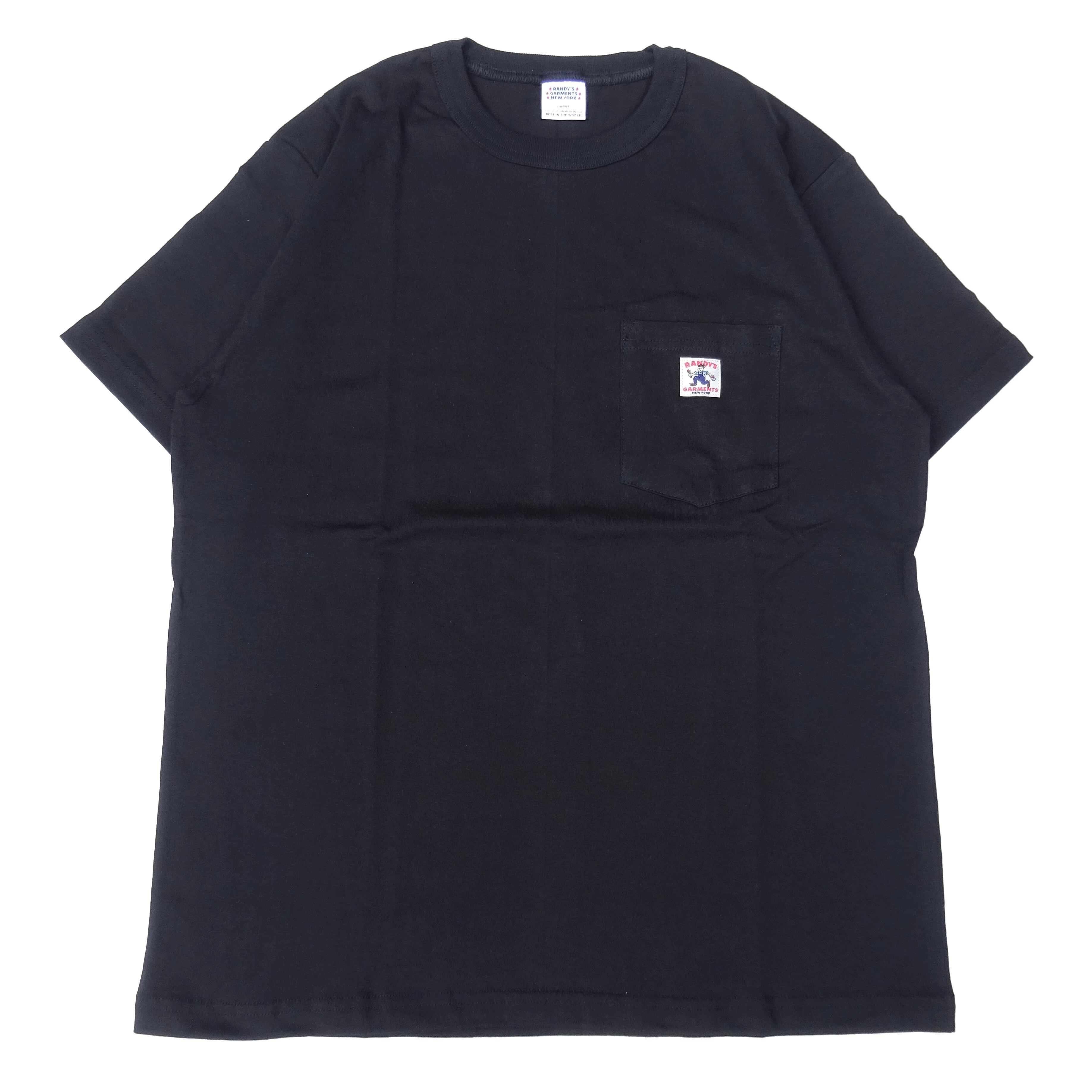 Randy's Garments (ランディーズガーメンツ) LOGO POCKET TEE ブラック
